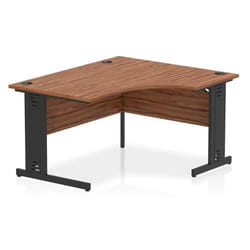 Dynamic Impulse Right Crescent Office Desk W1400 x D1200 x H730mm Cabl