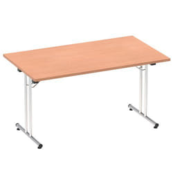 Dynamic Impulse W1400 x D800 x H715mm Rectangular Folding Table Beech