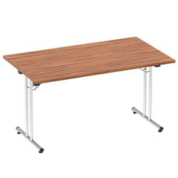 Dynamic Impulse W1400 x D800 x H715mm Rectangular Folding Table Walnut