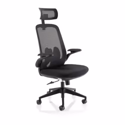 Dynamic Sigma Executive Mesh Back Office Chair Fabric Seat Black With