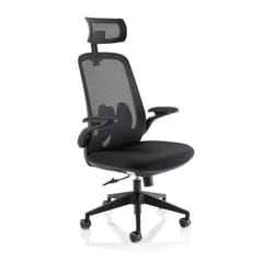 Dynamic Sigma Executive Mesh Back Office Chair Fabric Seat Black With