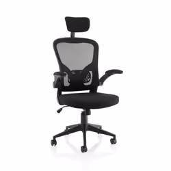 Dynamic Ace Executive Mesh Back Office Chair With Folding Arms Fabric