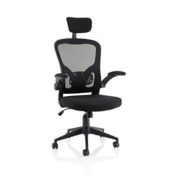 Dynamic Ace Executive Mesh Back Office Chair With Folding Arms Fabric