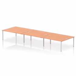 Dynamic Impulse W5400 x D1600 x H750mm Back to Back 6 Person Bench Des