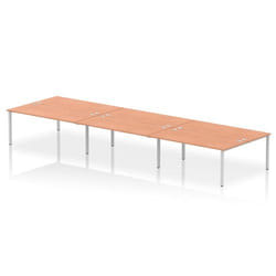 Dynamic Impulse W5400 x D1600 x H750mm Back to Back 6 Person Bench Des