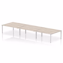 Dynamic Impulse W5400 x D1600 x H750mm Back to Back 6 Person Bench Des