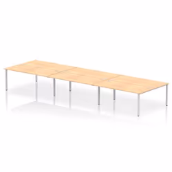 Dynamic Impulse W5400 x D1600 x H750mm Back to Back 6 Person Bench Des