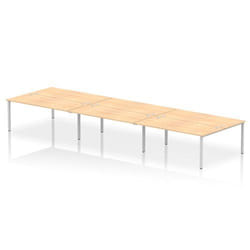 Dynamic Impulse W5400 x D1600 x H750mm Back to Back 6 Person Bench Des