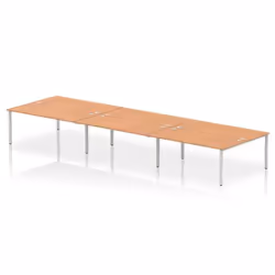 Dynamic Impulse W5400 x D1600 x H750mm Back to Back 6 Person Bench Des