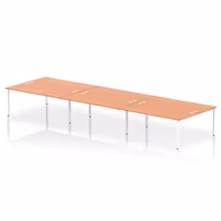 Dynamic Impulse W5400 x D1600 x H750mm Back to Back 6 Person Bench Des