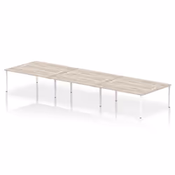 Dynamic Impulse W5400 x D1600 x H750mm Back to Back 6 Person Bench Des