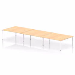 Dynamic Impulse W5400 x D1600 x H750mm Back to Back 6 Person Bench Des