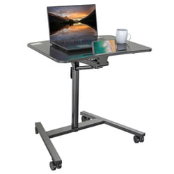 Duronic WPS37 Projector Stand/Sit-Stand Desk, Multi-Use Video Projector Floor Table on Wheels, Ergonomic Desk, Adjustable Height/Reach, 10kg Capacity