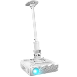 Duronic PB08XL Projector Mount, XL Ceiling/Wall Bracket, 10kg Capacity, Universal, Heavy Duty, Fittings Included, Rotate 360