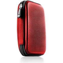 Duronic HDC2 /RD Hard Drive Case, Portable EVA Storage Pouch for External Hardrive and Cables, Lightweight & Protective 15x11x3cm/6x4x1in (red)