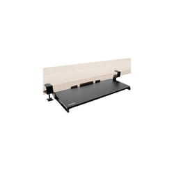 Duronic Keyboard Platform DKTPX2 | Under Desk Drawer for Keyboard and Mouse | Clamp On Keyboard Tray | Ergonomic Workstation Solution | Sliding P