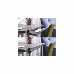 Duronic Keyboard Platform DKTPX2 | Under Desk Drawer for Keyboard and Mouse | Clamp On Keyboard Tray | Ergonomic Workstation Solution | Sliding P
