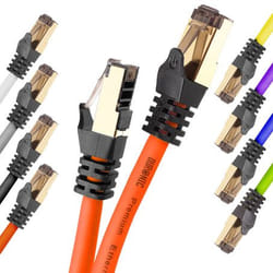 Duronic 5056311901340 networking cable Orange 5 m Cat8 SF/UTP (S-FTP)