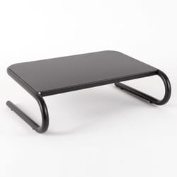 Duronic DM071 Monitor Stand Riser 37x24cm, Laptop and Screen Platform for TV or PC Screen, Ergonomic Desk Shelf, 10kg Capacity (black)
