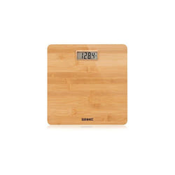 Duronic Digital Bathroom Body Scales BS503 | Measures Body Weight in Kilograms, Pounds and Stones | Lightweight Eco-Friendly Bamboo Design | Step