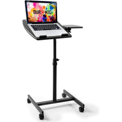 Duronic WPS17 Projector Stand/Sit-Stand Desk, Multi-Use Video Projector Floor Table, Ergonomic Desk, Adjustable Height, 2-Way Tilt, 10kg Capacity
