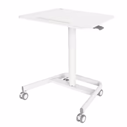 Duronic WPS77 Sit-Stand Desk, Multi-Use Ergonomic Table for Adults/Children, 71x50cm Platform, Lockable Wheels, Adjustable He ...