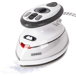 Duronic Si3 Mini Steam Iron, Small Compact Travel Steamer, Ideal Quilting Iron, Dual Voltage 400W, 35ml Capacity, Includes Jug Bag & Heatproof Mat