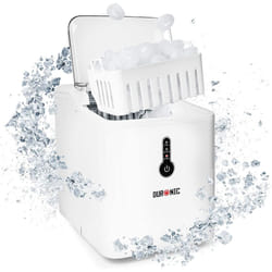 Duronic ICM120 Ice Maker, Automatic Ice Cube Machine, Make 12kg/26.5lbs per 24 Hours, 1.5L Water Tank, 600g Ice Basket 120W, Makes Ice in 7 Minutes