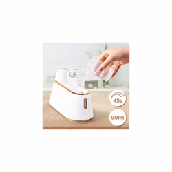 Duronic 2-in-1 Vertical Steam Iron HS90 | 2 Steam Settings | Folding/Rotating Handle Converts Iron into Handheld Steamer | White/Rose Gold | 1200W | 9