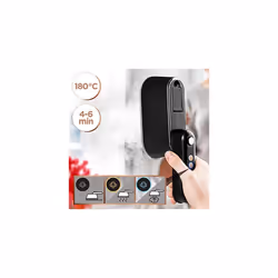 Duronic HS90 BK 2-in-1 Vertical Steam Iron, 2 Steam Settings, Folding/Rotating Handle Converts Iron into Handheld Steamer, 1200W (Black/Gold) - Additional view 5