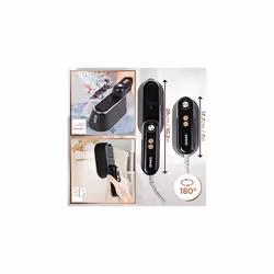 Duronic HS90 BK 2-in-1 Vertical Steam Iron, 2 Steam Settings, Folding/Rotating Handle Converts Iron into Handheld Steamer, 1200W (Black/Gold) - Additional view 6