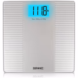 Duronic BS204 Digital Bathroom Body Scales, SILVER, 180kg Capacity, Step-On Activation, Precision Sensors, Measures Weight in ...