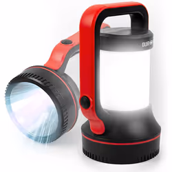 Duronic 2-in-1 Torch RL74, Rechargeable Flashlight with LED Bulbs, Handheld, Freestanding or Wall Mountable