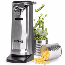 Duronic Electric Can Opener CO60 3-in-1 with Bottle Opener Knife Sharpener 1-Press Operation Compact Sleek Design for Arthrit ...