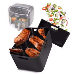 Duronic Silicone Air Fryer Liners AFL1 Reusable Air Fryer Liner Nonstick Inserts for Air Fryers AF24 AF34, Ninja AF400UK Prem ...