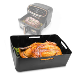 Duronic Silicone Air Fryer Liners AFL2 Reusable Air Fryer Liner Nonstick Inserts for Air Fryers AF14 AF34 Large Drawer Only Premium Cooking Accessory