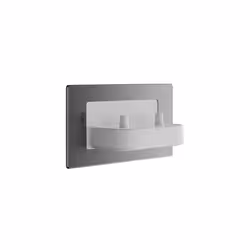ProofVision Polished Steel In-Wall Twin Electric Toothbrush Charger - PV11P-PS-FR