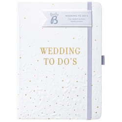 Busy B Wedding to Do Book - A5 Size White & Gold Wedding Organiser,1345,One Size