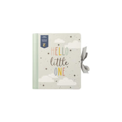 Baby B Baby Journal with Pockets and Stickers, Neutral, Grey