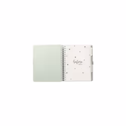 Baby B Baby Journal with Pockets and Stickers, Neutral, Grey