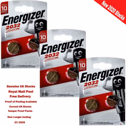 Energizer CR2032 3V Lithium Button Coin Cell Battery with Baby Secure Technology Pack of 6