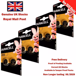 Duracell 3V Coin Cell DL2032/CR/BR2032/CR2032 with Baby Secure Technology Pack of 8
