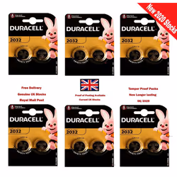 Duracell Coin Cell DL2032/CR/BR2032/CR2032 3V with Baby Secure Technology Pack of 12