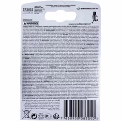 Energizer CR2032 3V Lithium Button Coin Cell Battery with Baby Secure Technology Pack of 3