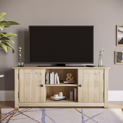 Panama 2 Door 1 Shelf TV Unit Cabinet Pine Wood