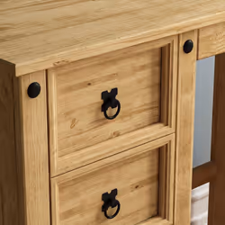 Corona 4 Drawer Dressing Table Makeup PC Desk Wood