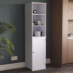 Priano 1 Door 2 Shelf Tallboy Cabinet Bathroom Unit