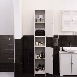 Liano 2 Door Tallboy Bathroom Cabinet Storage Unit