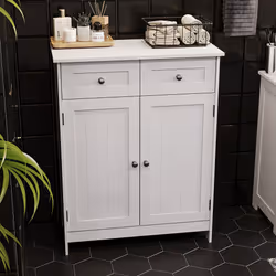 Priano 2 Drawer 2 Door Cabinet Bathroom Cupboard