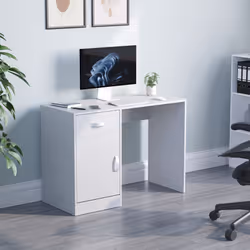 Hudson 1 Drawer 1 Door Computer Desk Office Study - White